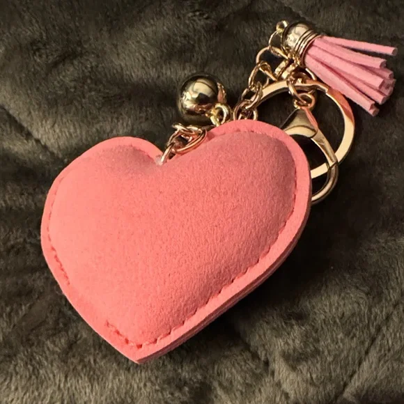 Multicolor Rhinestone Heart Keychain - Picture 3 of 3